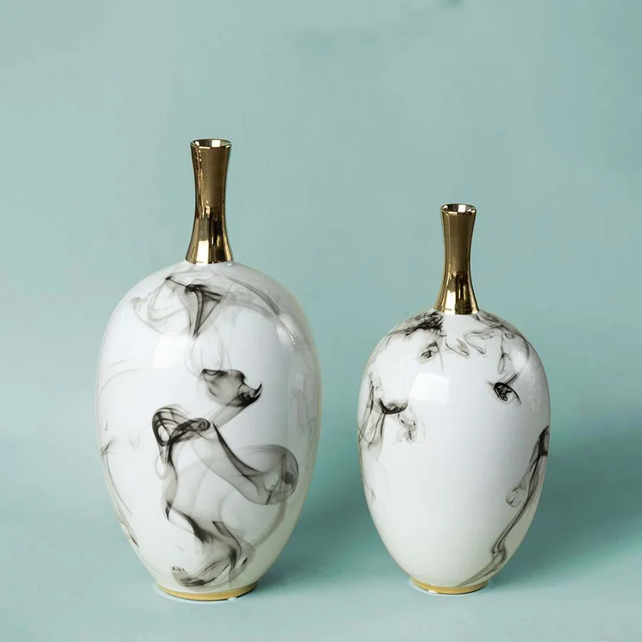 Pair of white ceramic jars with subtle horse artwork ideal for modern equestrian décor adding minimal luxury gentle artistic expression and crafted refinement to contemporary home styling.