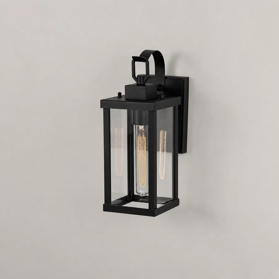 Geometric Caged Outdoor Wall Light