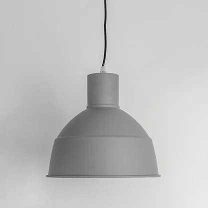 White Background
White metal pendant light with matte finish and dome shade crafted for modern kitchens and dining spaces.