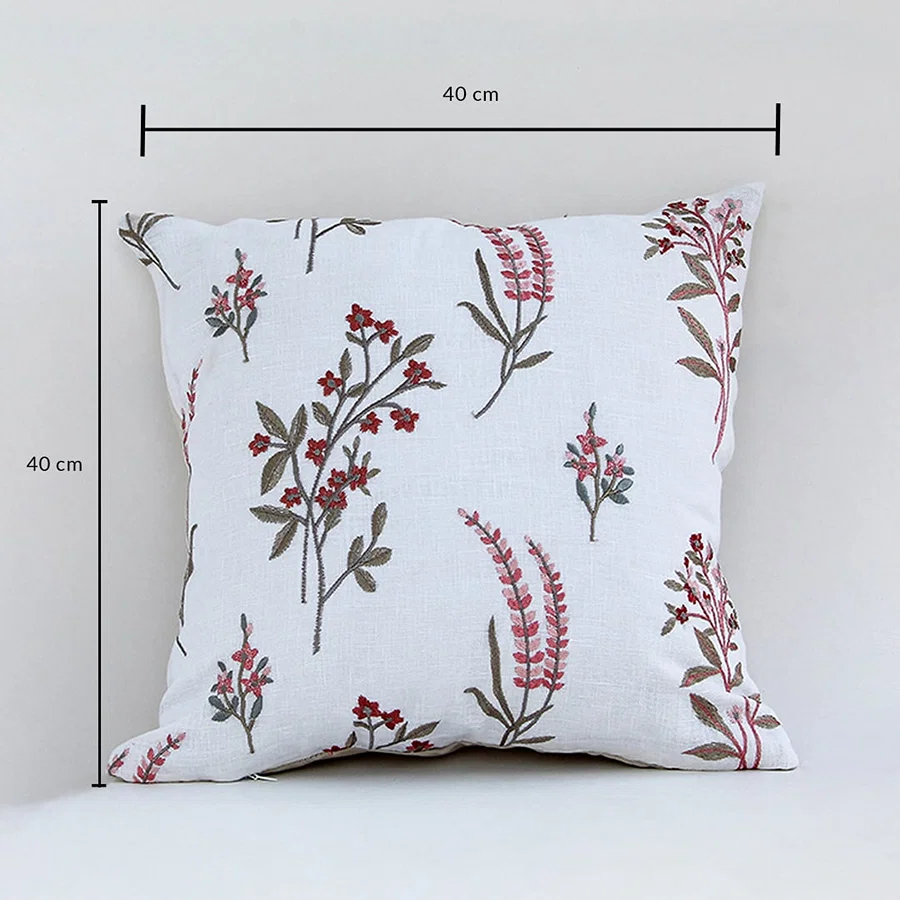 Square cushion cover measuring 40 x 40 cm suitable for sofa chair bed and living room decorative placement.