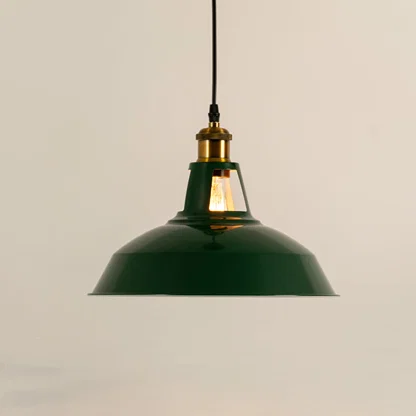 Antique metal pendant light with illuminated textured glass shade creating inviting ambient lighting for stylish interiors.