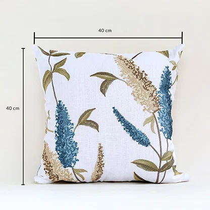 Square cushion cover measuring 40 x 40 cm suitable for sofa chair bed and living room decorative placement.