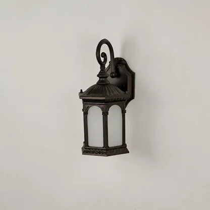 Affable Outdoor Wall Light - Brown