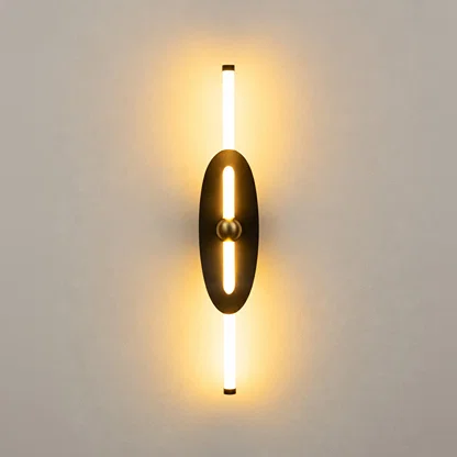 Eclipse Curved Shield Wall Light - Black