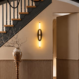 Eclipse Curved Shield Wall Light - Black
