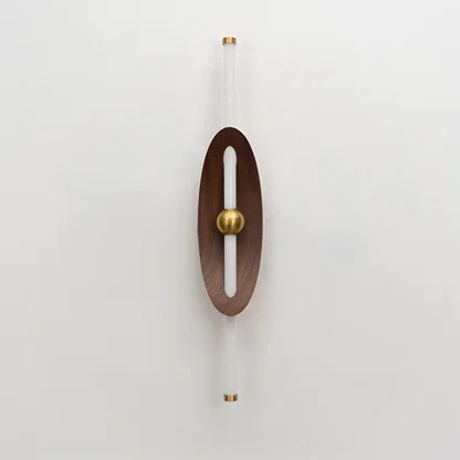 Eclipse Curved Shield Wall Light - Brown