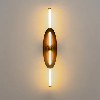 Eclipse Curved Shield Wall Light - Brown