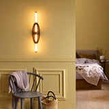 Eclipse Curved Shield Wall Light - Brown