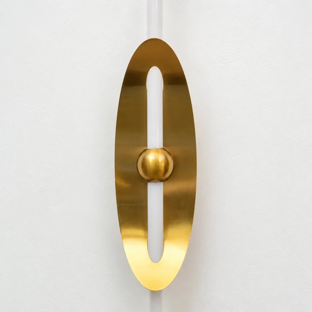 Eclipse Curved Shield Wall Light - Gold