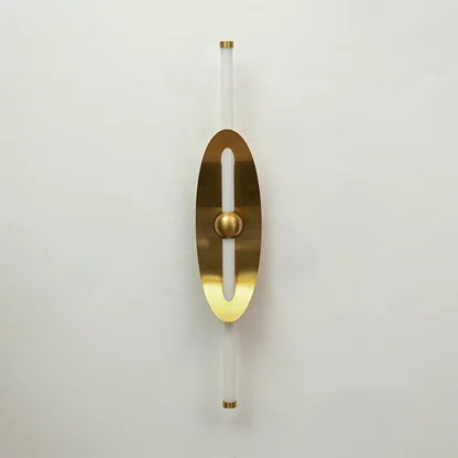 Eclipse Curved Shield Wall Light - Gold