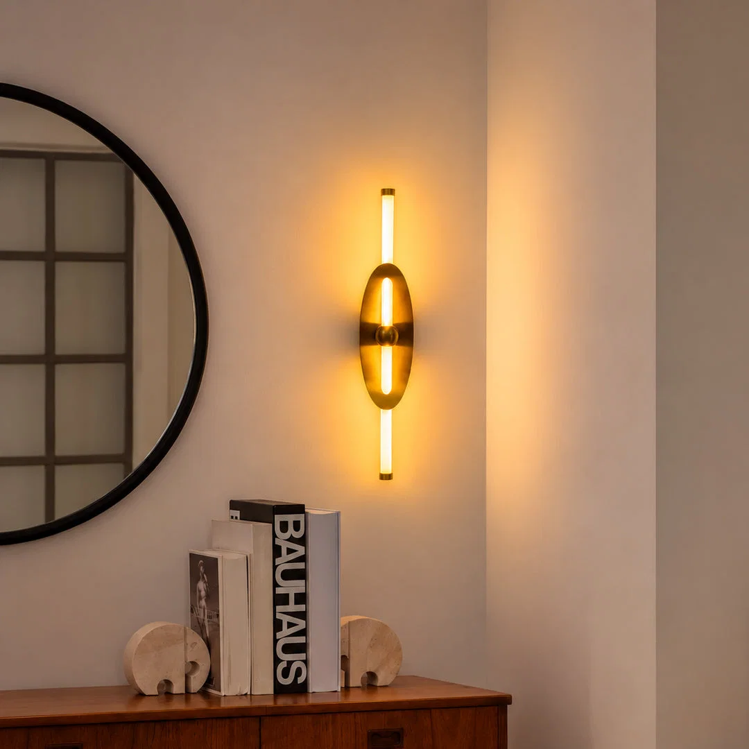 Eclipse Curved Shield Wall Light - Gold