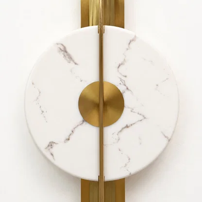 Lyra Pill-Backplate Alabaster Sconce