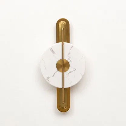 Lyra Pill-Backplate Alabaster Sconce