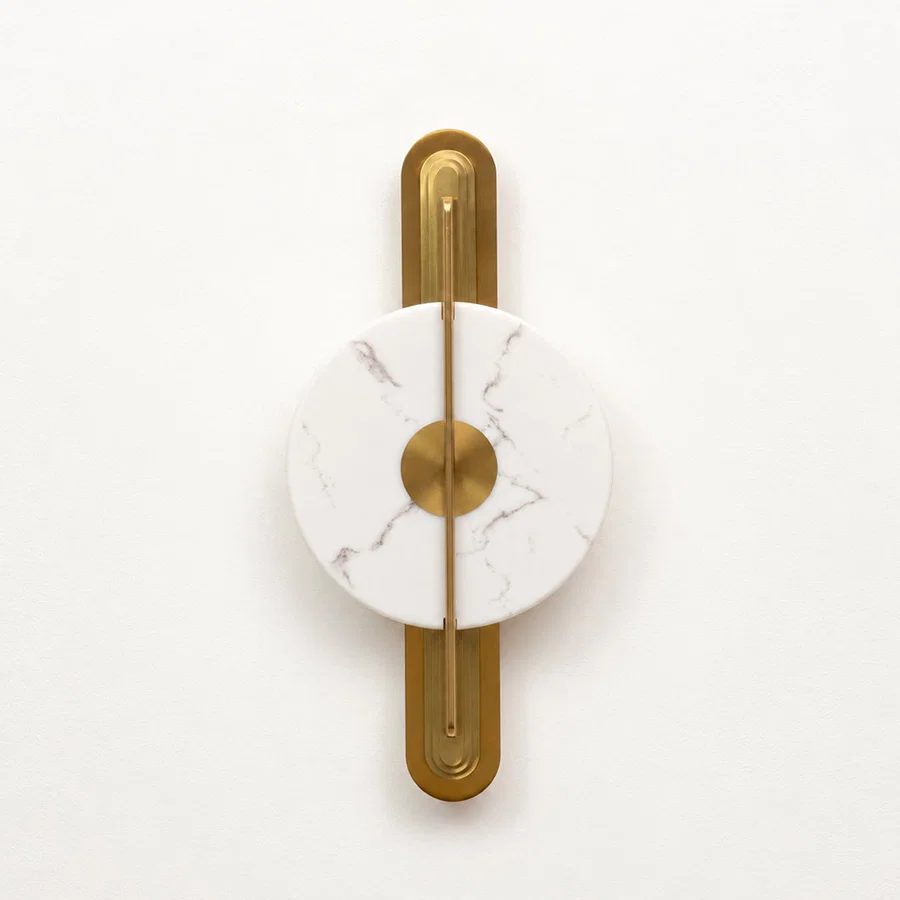 Lyra Pill-Backplate Alabaster Sconce