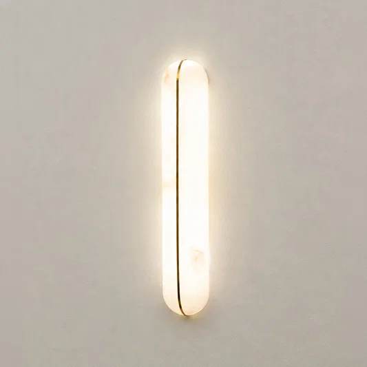 Lyra Vertical Alabaster Wall Sconce