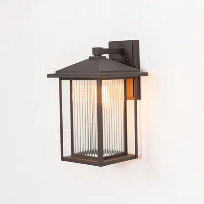 Makeshift Outdoor Wall Light - Dark Brown