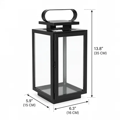 Nebula Tower Metal Lantern - Medium