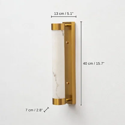 Orion Linear Wall Light, 40 x 13 x 7 cm (15.7 x 5.1 x 2.8 inches) dimensions