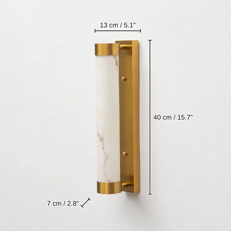 Orion Linear Wall Light, 40 x 13 x 7 cm (15.7 x 5.1 x 2.8 inches) dimensions