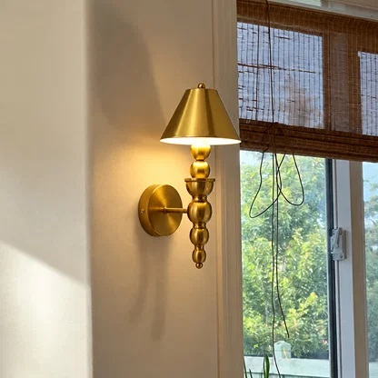 Paloma Bead Cone Wall Sconce