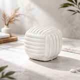 Pebble Ceramic Decorative Object - White