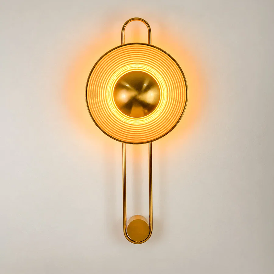 Pendulum Fluted Ring Wall Sconce