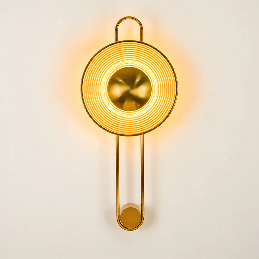 Pendulum Fluted Ring Wall Sconce
