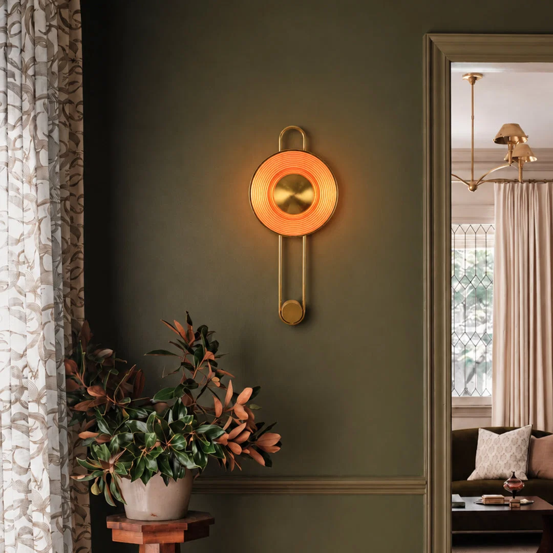 Pendulum Fluted Ring Wall Sconce