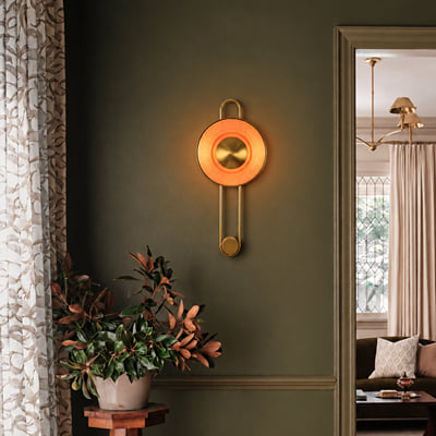 Pendulum Fluted Ring Wall Sconce