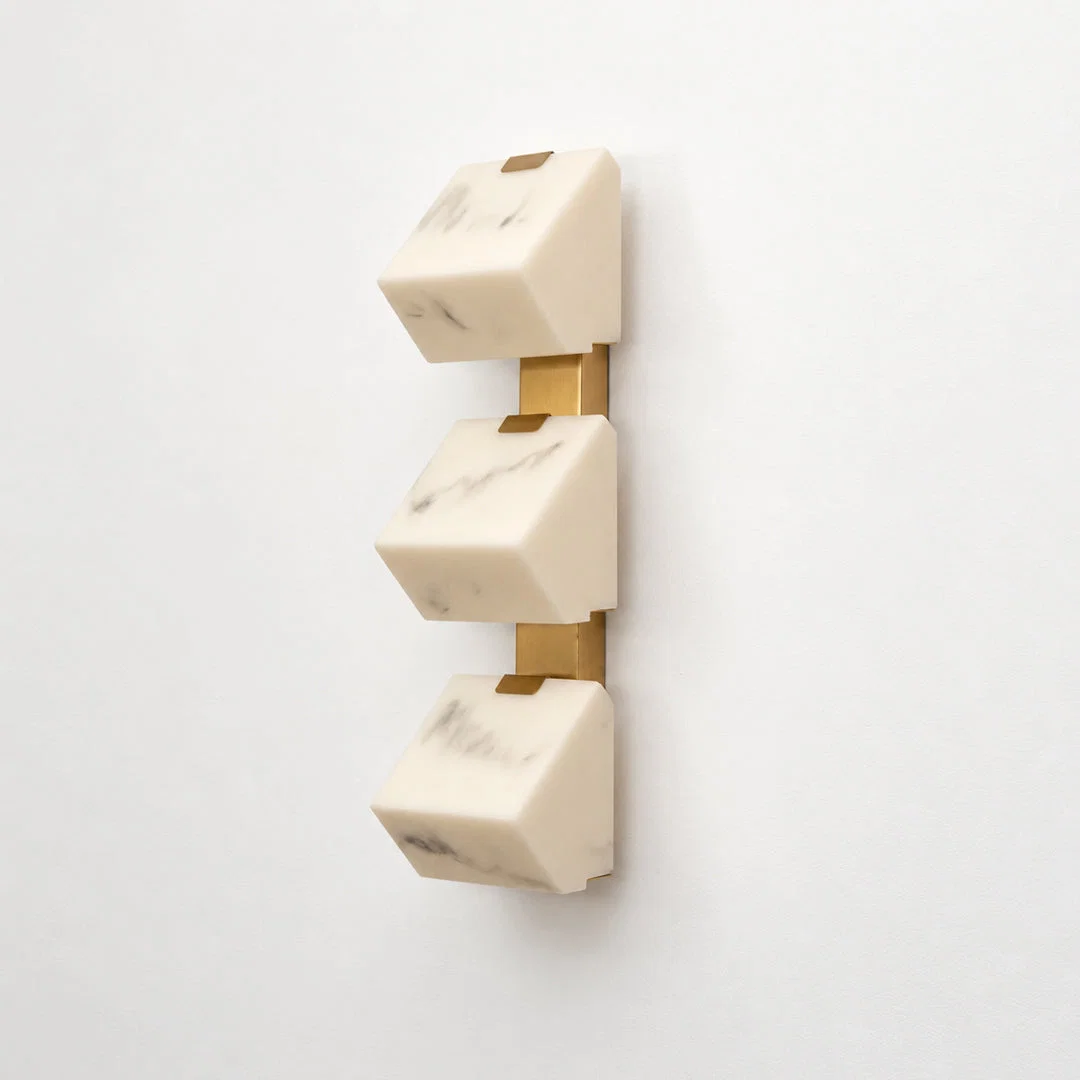 Prisma 3-Light Alabaster Wall Light