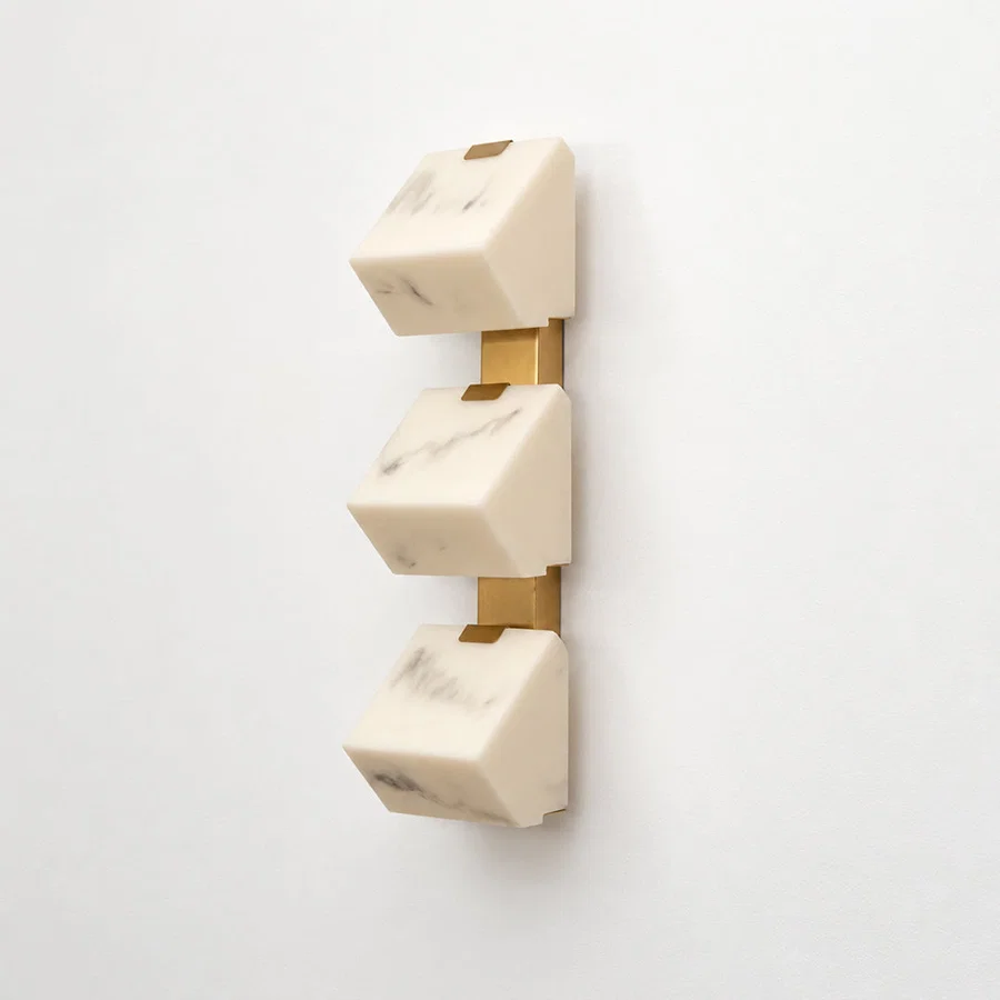 Prisma 3-Light Alabaster Wall Light
