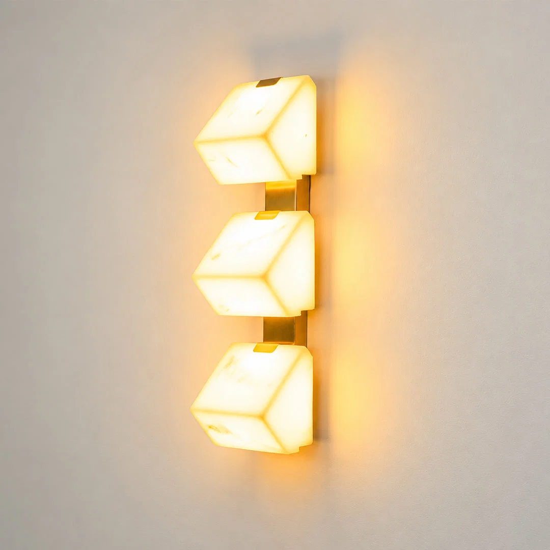 Prisma 3-Light Alabaster Wall Light