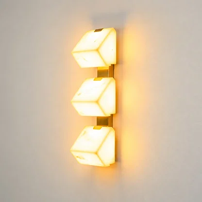 Prisma 3-Light Alabaster Wall Light