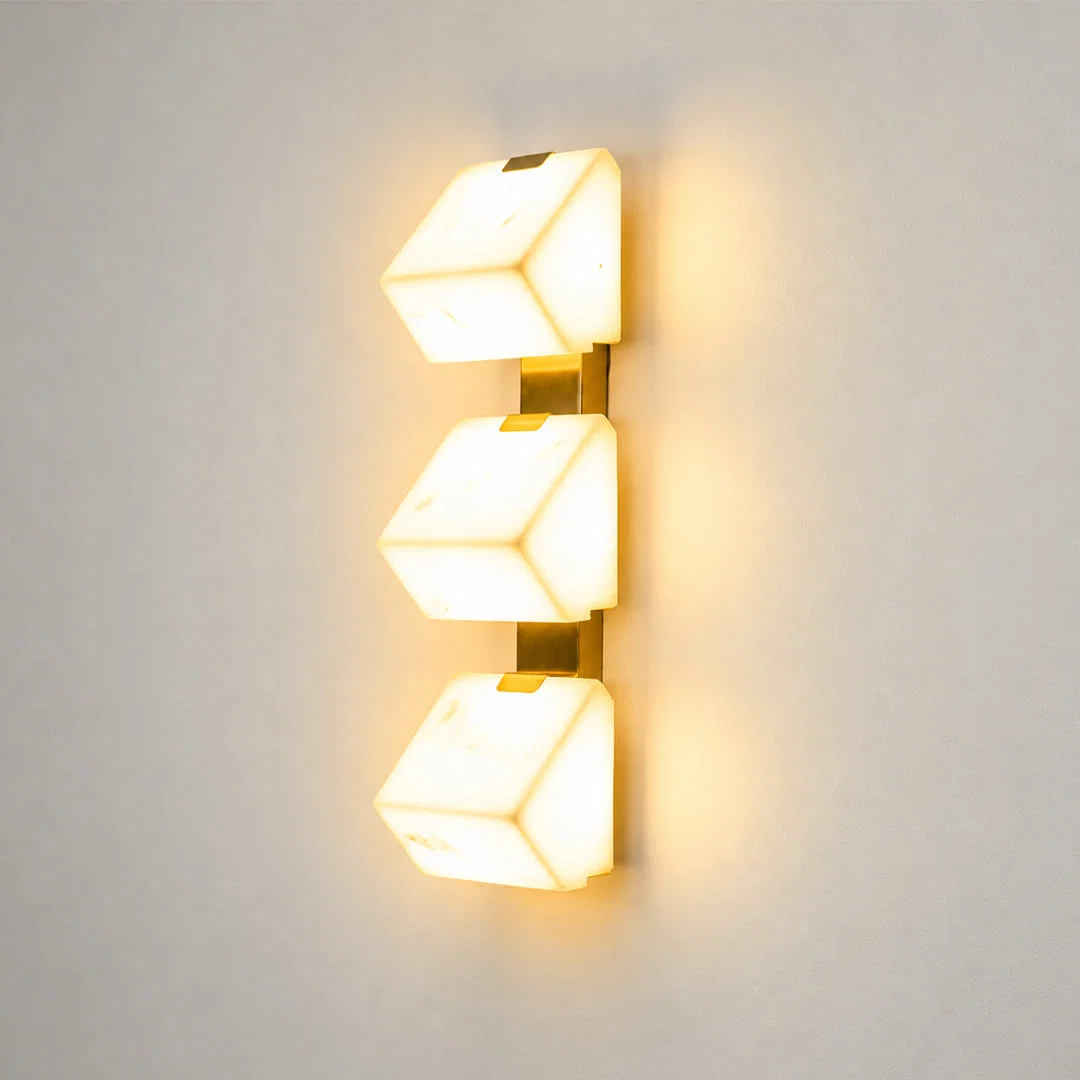 Prisma 3-Light Alabaster Wall Light