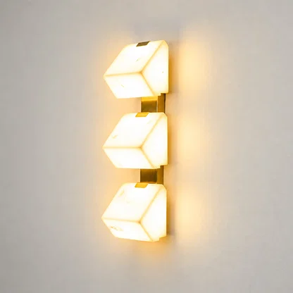 Prisma 3-Light Alabaster Wall Light