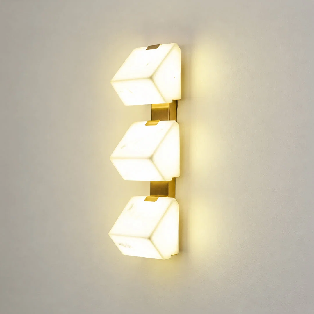 Prisma 3-Light Alabaster Wall Light