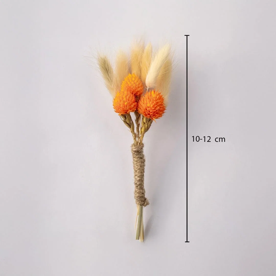 Dimension image of roseus boutonniere for elegant home interior decor styling and modern room tabletop decoration setup.