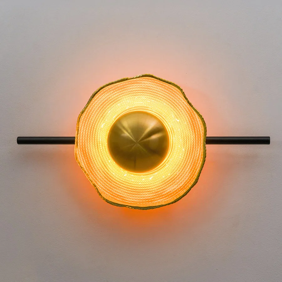 Solis Fluted Ceramic Wall Light