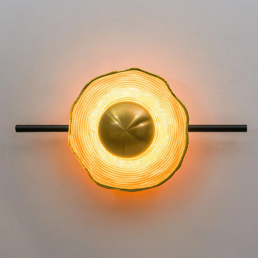 Solis Fluted Ceramic Wall Light