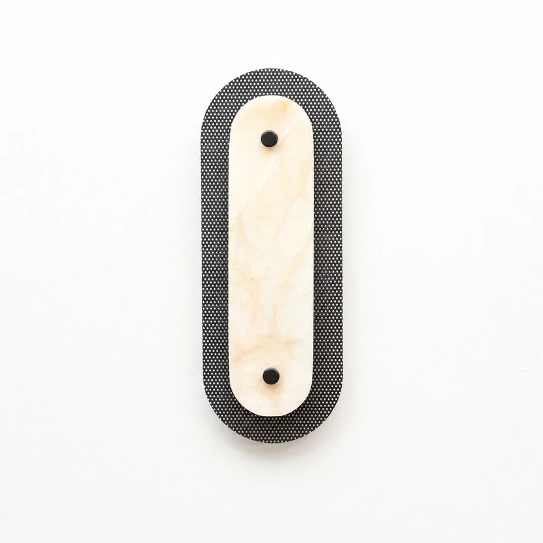 Solstice Alabaster Wall Sconce - Black