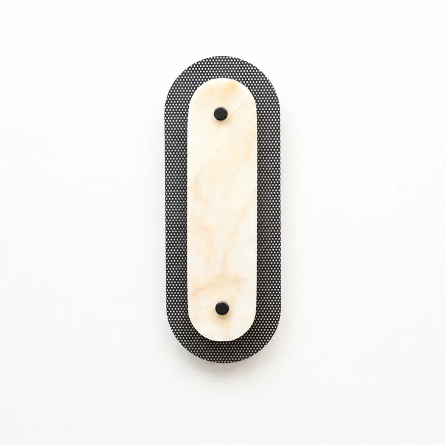 Solstice Alabaster Wall Sconce - Black