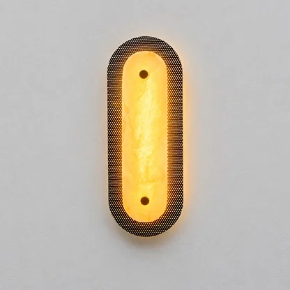 Solstice Alabaster Wall Sconce - Black