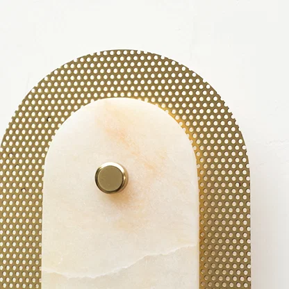 Solstice Alabaster Wall Sconce - Gold