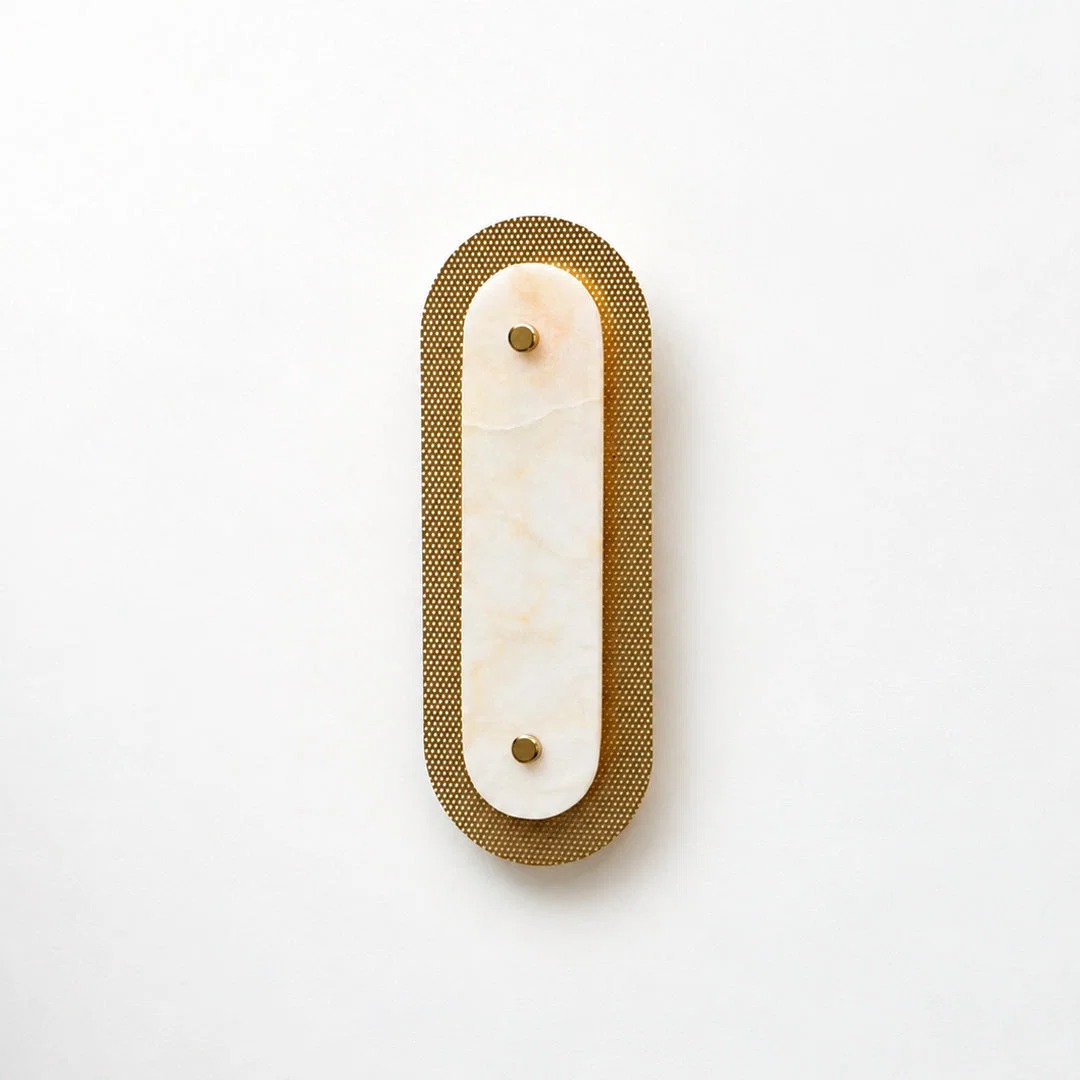 Solstice Alabaster Wall Sconce - Gold
