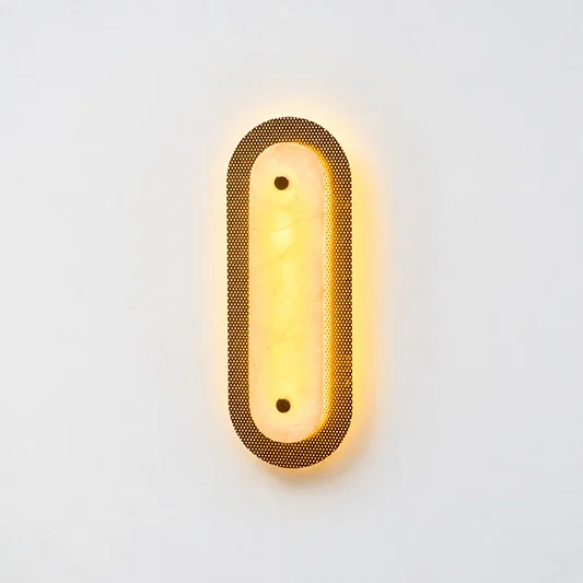 Solstice Alabaster Wall Sconce - Gold