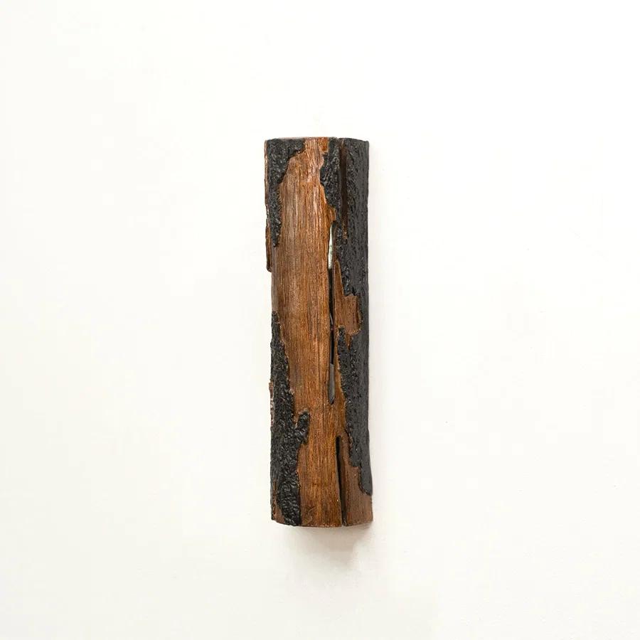 Sylva Wood Bark Wall Sconce