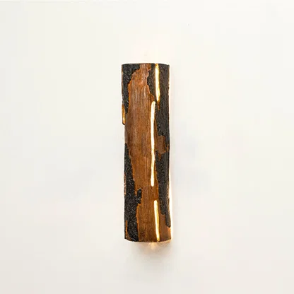 Sylva Wood Bark Wall Sconce