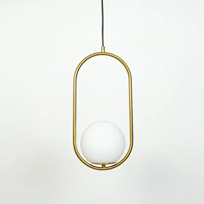 Gold metal wall light with frosted glass globe displaying sleek contemporary styling and premium craftsmanship.