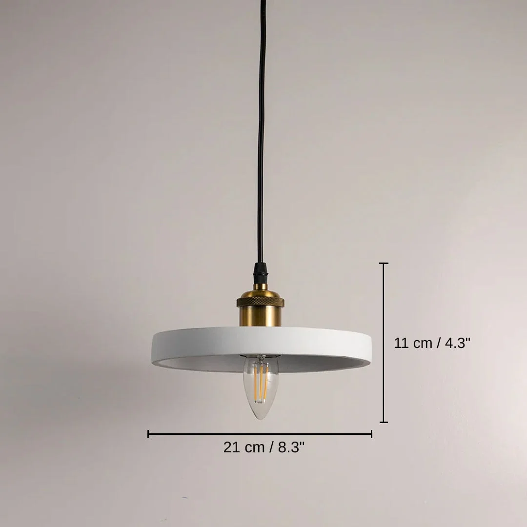 Valdiola Pendant Light - White, 11 x 21 x 21 cm (4.3 x 8.3 x 8.3 inches) dimensions