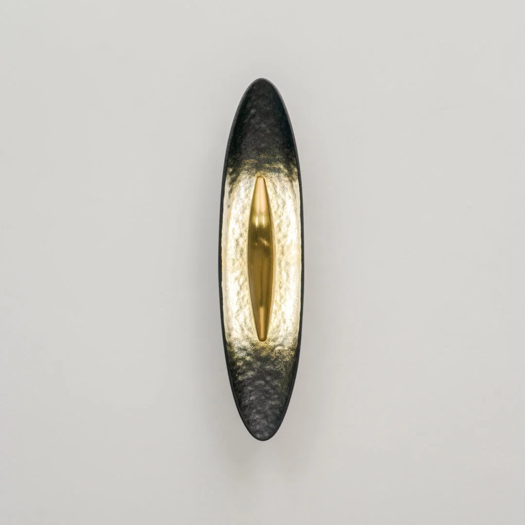 Vesper Hammered Wall Sconce - Black